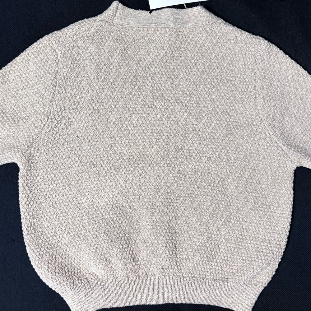Zara Star Button Textured Knit Cardigan (NWT) - Picture 2 of 5